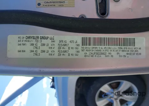 2013 Jeep Patriot Latitude from USA, damaged, VIN 1C4NJRFB8DD280622